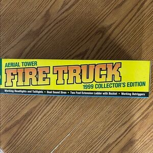 BP Aerial Tower Fire Truck - Yellow and Green